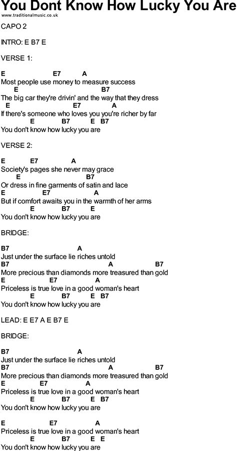songs similar to you don't know how lucky you are